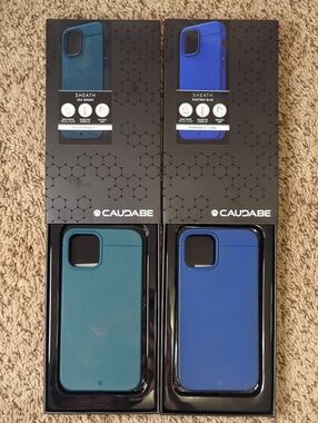 Sheath Phone Case - Sea Green and Electric Blue
